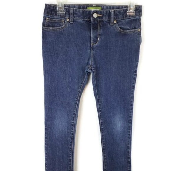 Old Navy Dark Wash Super Skinny Stretch Denim Jeans Girls Size 14 Regular - Picture 9 of 9